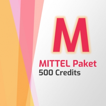 MIDDLE "M" CREDIT PACKAGE with 500 credits